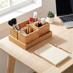 Zeller Organizer sæt i Bambus, Hamborg - 4 dele